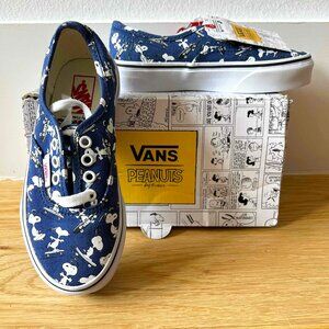 NEW! W/Box! VANS PEANUTS Collab! Snoopy Skateboarding! Size Kids 12.5